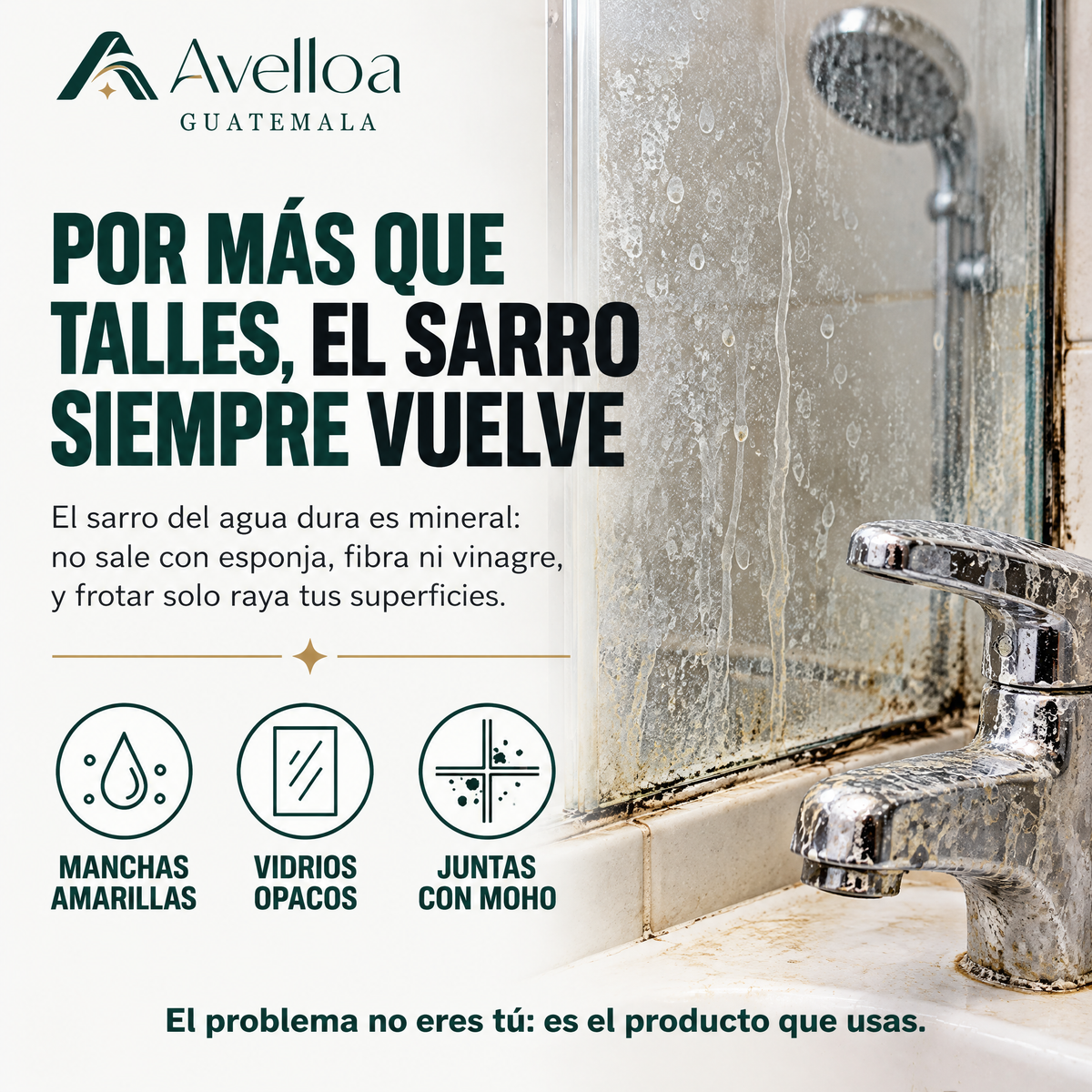 Espuma antisarro para baño — Avelloa Guatemala