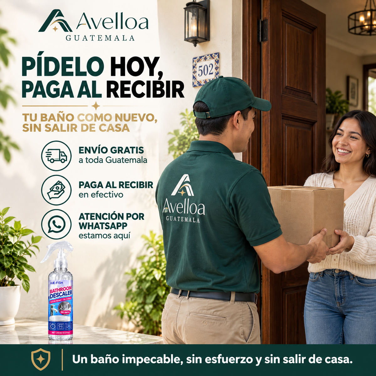 Espuma antisarro para baño — Avelloa Guatemala